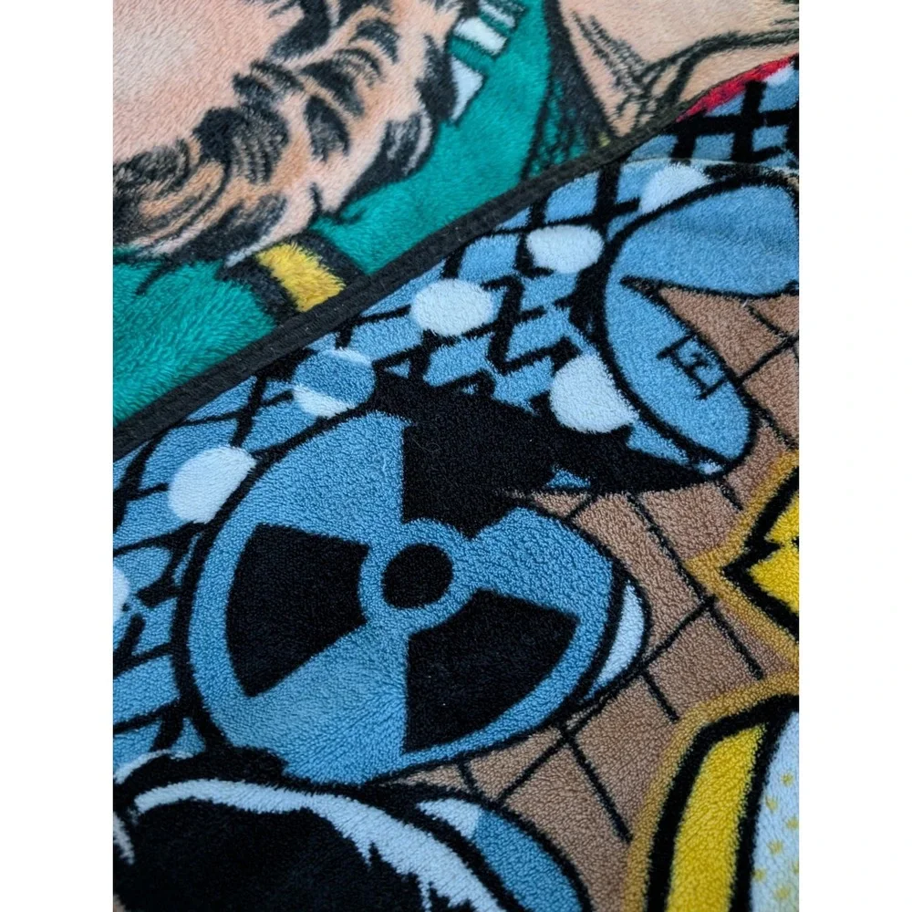 RARE PRINT ~ 2013 The Big Bang Theory ~‎ TV Show Cast Throw Blanket ~ 46X60